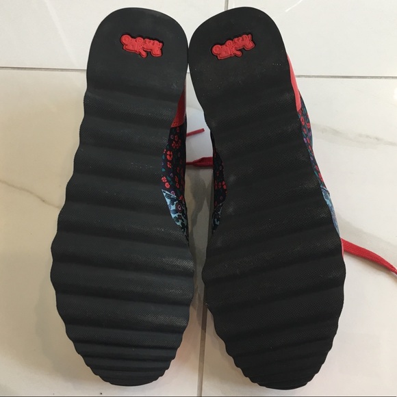 Coach C121 Bright Red Flowery Sneakers (Brand New) - Picture 5 of 7